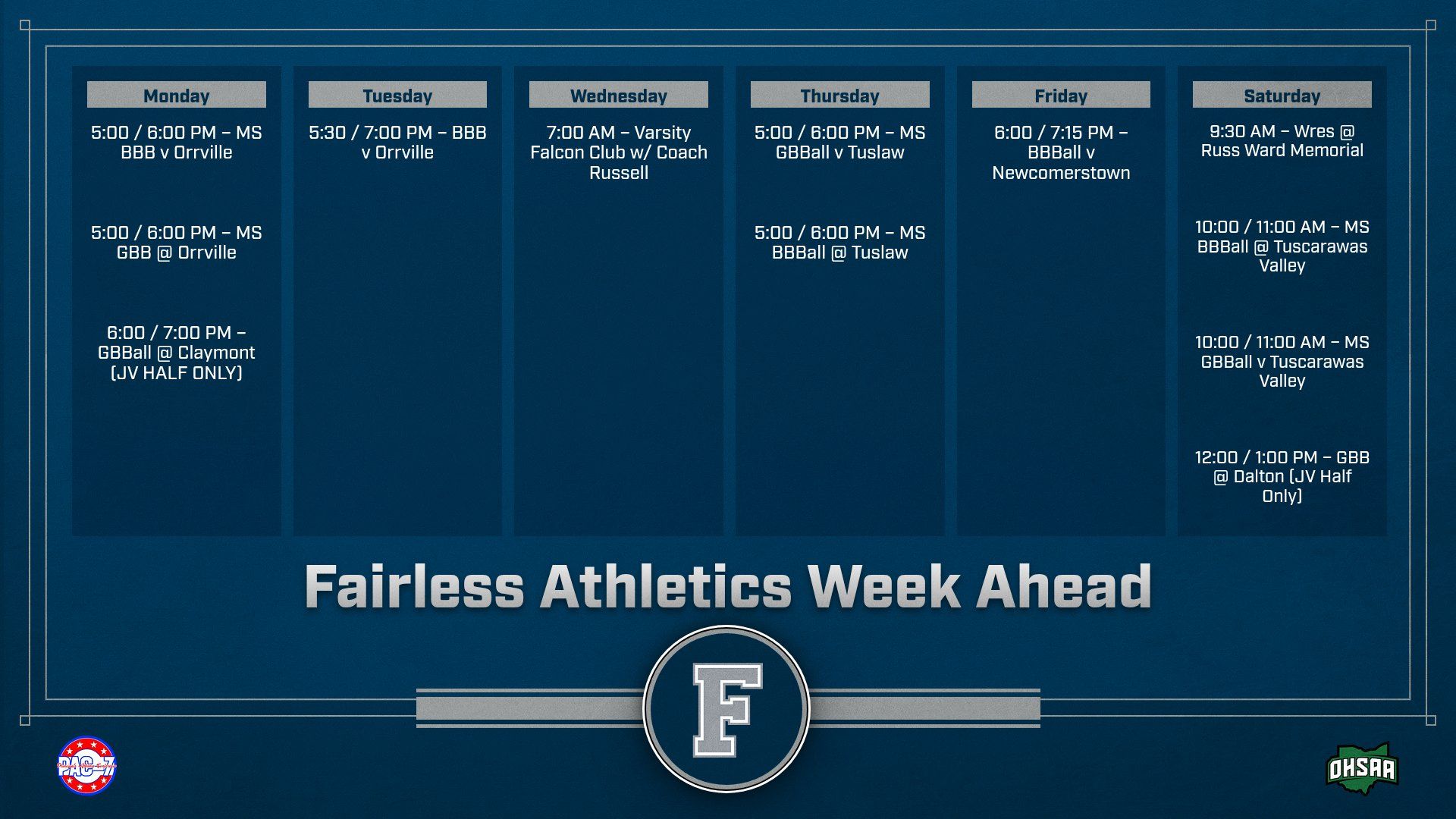 Multi Format Week Ahead Landscape 11